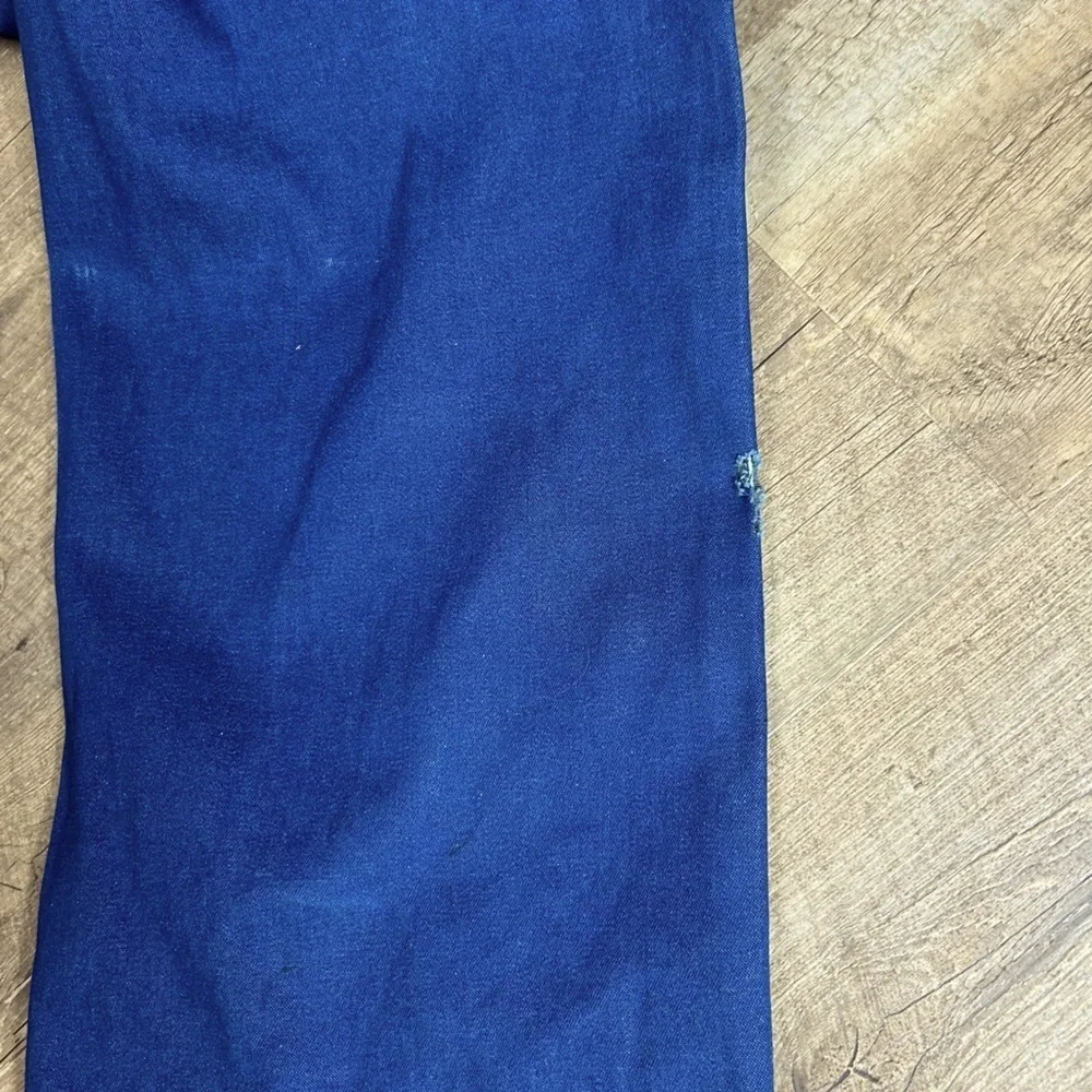 Vintage Liberty Men's Rigid Denim Bib Overalls 36 FLAW Grunge Normcore